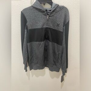 Hurley Big Kids Boys size Large Gray H20-Dri Hoodie New NWT